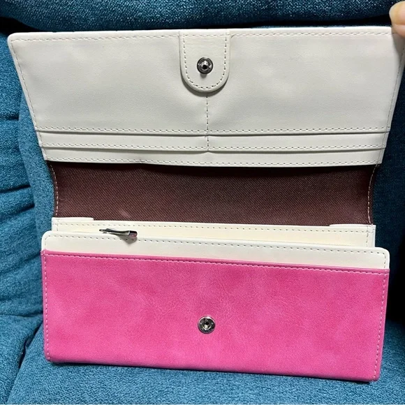 Snoopy Peanuts Multicolor Leather 12 credit cards pockets long Wallet - Picture 6 of 9